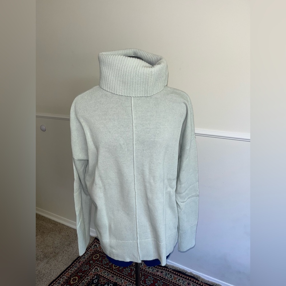 Powder blue turtle neck knit from banana republic